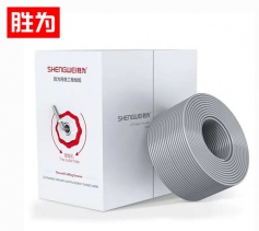 工程超五類網(wǎng)線【0.5線芯】勝為非屏蔽CAT5E類網(wǎng)絡(luò)布線純銅雙絞線305米/箱 過FLUKE測試 CLC-5305A