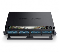 MPO光纖配線(xiàn)箱 96芯LC單模滿(mǎn)配 MPO-MTP高密度模塊化光纖續(xù)接盤(pán)配線(xiàn)架熔接分線(xiàn)箱 MDF-201S-96L 