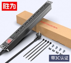 PDU機(jī)柜插座 8位10A總控防雷保護(hù) 勝為國標(biāo)工程機(jī)房機(jī)柜專用多功能插座插排接線板 XP10A-308SD